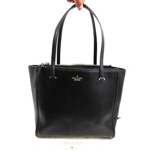Kate Spade Kona‎ Patterson Drive Black Leather Carryall Double Handles Tote NWT